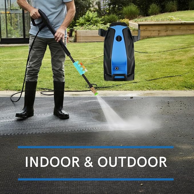 5000 PSI Pressure Washer with 33FT Hose Power Washers Powered Professional High Pressure Cleaner Machine, Foam Cannon, 4 Tips, powerwashers for Home Cars, Blue