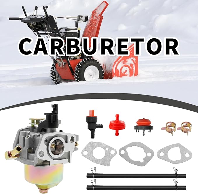 Snowblower Carburetor 951-12705 Carburetor Assembly Replacement for Troy-Bilt, Replacement for MTD Yard Machines, Replacement for Cub Cadet, Replaces 951-10974 951-10974A
