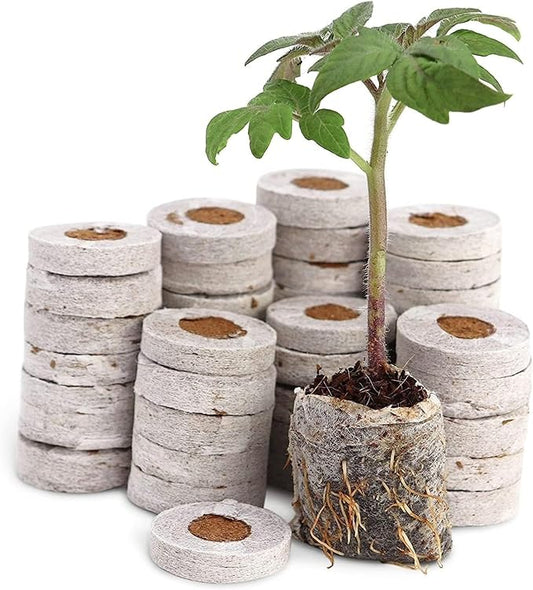 Window Garden Seed Starter Soil Mix - Gardening Starting Soil - Planting Soil for Vegetables, Herbs and Flowers - Ideal Potting Soil, Compressed Discs for Indoor and Outdoor Planting