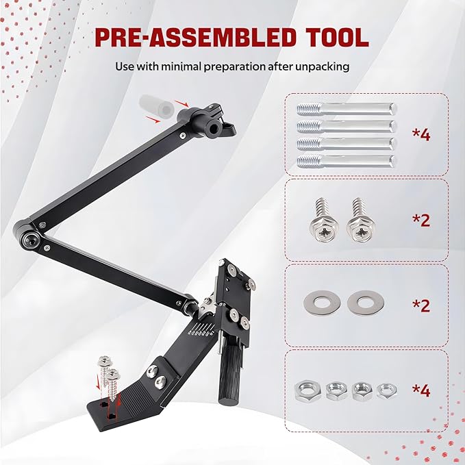 New Upgrade Large Size Mower Blade Sharpener 15°-45° Adjustable Frame with Ball Bearing 25mm Enlarged Handle Lawn Mower Blade Sharpener for Straight and Standard Lawnmower Blades- Black