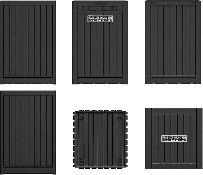 Package Delivery Box for Outside, 48 Gallon Storage with Lockable Secure, Large Resin Outdoor Package Drop Container