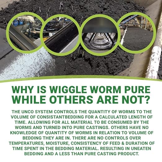 100% Pure Organic Worm Castings Fertilizer, 15-Pounds (4 Pack) - Improves Soil Fertility and Aeration for Houseplants, Vegetables, Gardens, and More – OMRI-Listed and Mineral-Dense