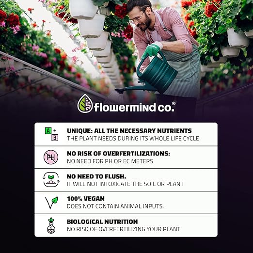 Vegan, Organic Liquid Fertilizer Kit| Biotechnology Fertilizer & Rock Dust, Longer Soil Enrichment | All-Purpose, Organic Liquid Plant Food for Vegetables, Plant| Indoor,Outdoor, 33 Fl.Oz +125g