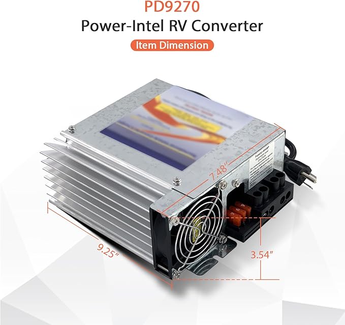 PD9270 70 Amp RV Power Converter with Charge Wizard, PD9200 Series Converter/Charger Compatible with RV, Camper, Caravans,120v to 12v(PD9270)