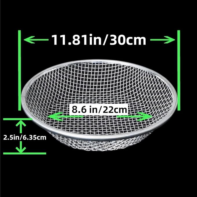 Mesh Gardening Sifter, 6mm Sieve mesh Size, Perfect for 5 Gallon Bucket,for Sand Rocks Dirt Compost (6mm)