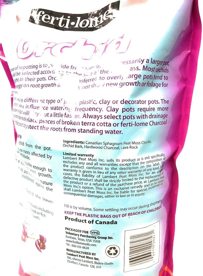 0066498098271 Fertilome Floral 4qt Potted Soil Orchid Mix, 1 EA, 1 Count (Pack of 1)