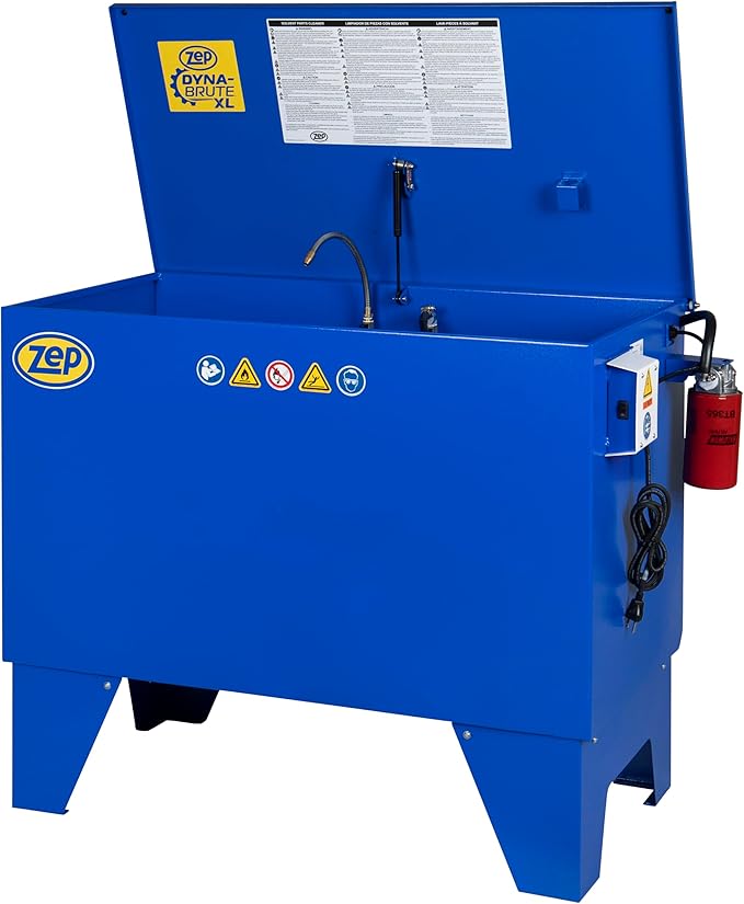 Zep Dyna-Brute XL Heavy-Duty High-Capacity Industrial Parts Washer - PW00270 (1 Unit) - High-Performing Three Stage Filtration System, Keeps Solvents Effective Longer