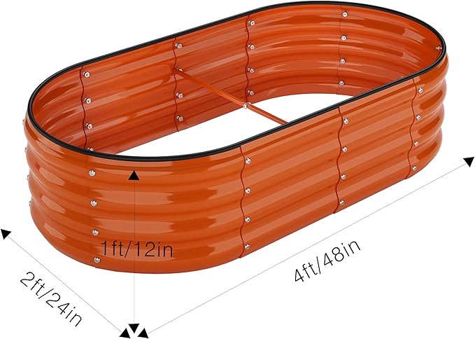 Raised Beds for Gardening Raised Garden Bed Kit for Gardening Outdoor,4x2x1ft Planter Grow Garden Box Raised Flower Bed