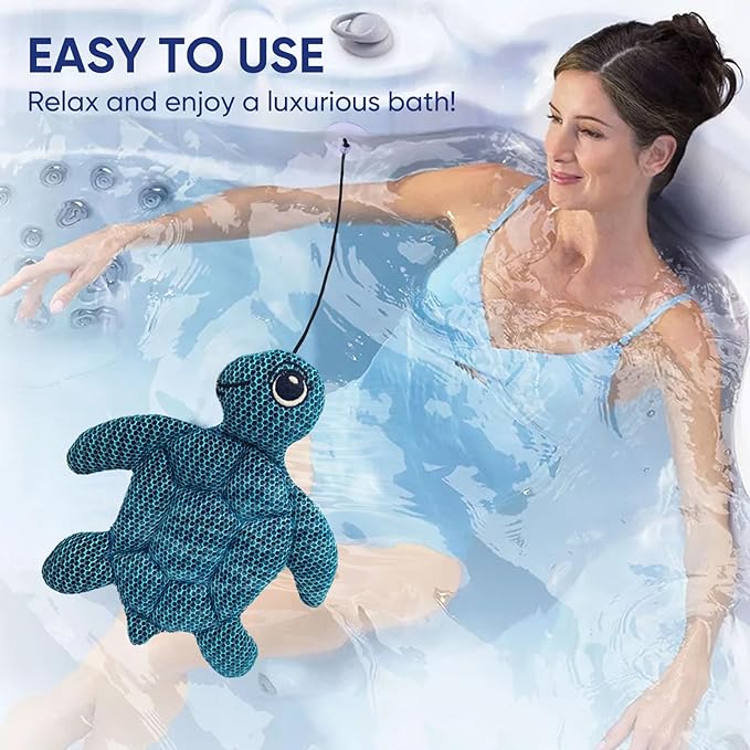 2 Pack Hot Tub Scum Absorber Turtle - Oil Absorbing Hot Tub Floating Sponge Cleaner Absorber Spa & Pool Cleaner, Keeps Water Clear, Reusable Pool Scum Absorber Hot Tub Spa Accessories
