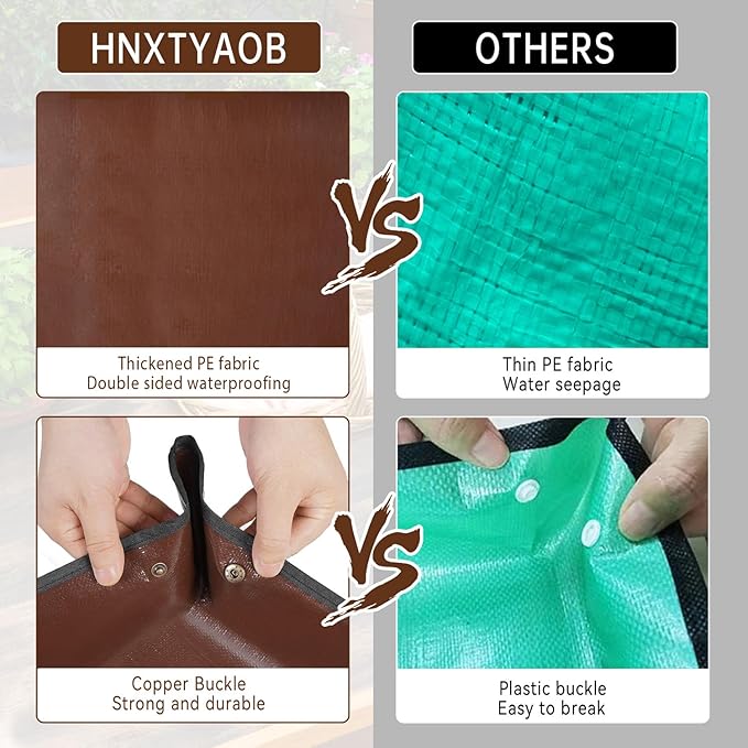 27"x 27" Repotting Mat for Indoor Plant Transplanting and Mess Control Foldable Waterproof Potting Tray-Easy to Clean Gardening Gifts for Plant Lovers