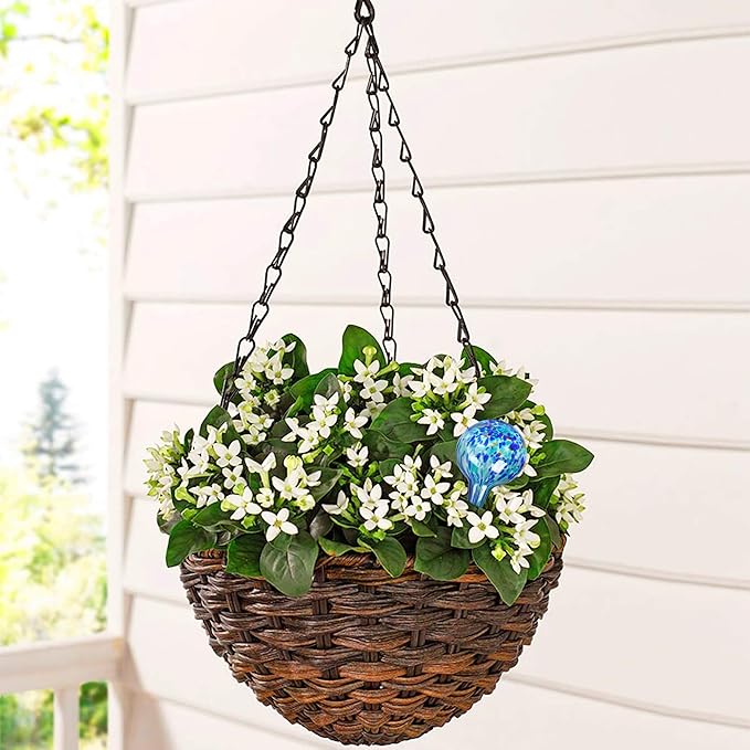 Plant Watering Globes Set of 4 - Large Self Watering Globes for Indoor & Outdoor Plants - Multicolored, Automatic, Glass Watering Bulbs for Daily Use, Plant Watering Devices