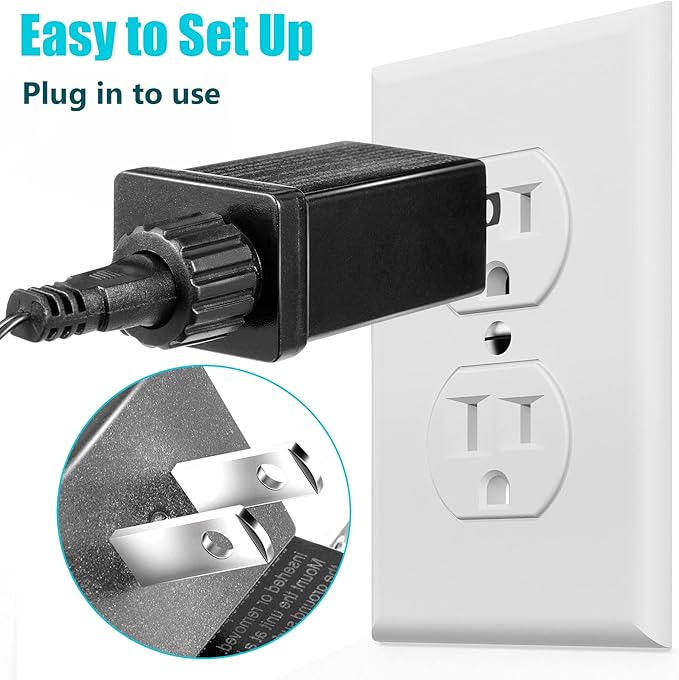 Replacement Yard Inflatable Adapter Power Supply Adaptor 12Vdc 1.0A Class 2 Power Supply for Halloween Christmas Inflatable Decorations