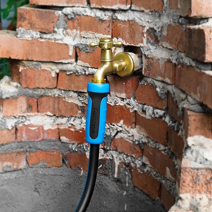 Fevone Garden Hose 80 ft., Lightweight Hybrid Water Hose, Flexible and Durable, Leak-Free Connections