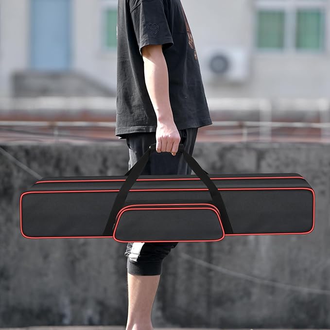 Pole Saw Bag for WORX/for DEWALT/for Greenworks/for EGO Power+/for BLACK+DECKER Electric Telescoping ChainSaw, Cordless Power Saw Storage Case for Extension Tree Trimmer Attachment(Box Only)-Red