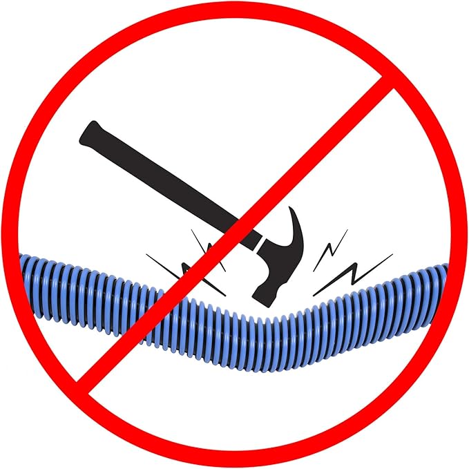 Poolmaster Manual Pool Vacuum Hose – 40 Ft x 1-1/2” for Inground & Above Ground Pools – Not for Automatic Cleaners – Kink-Free, Heavy Duty Pool Cleaner Hose with Swivel Cuff – Made in USA