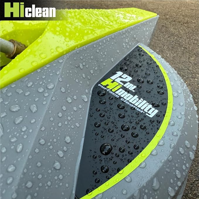 12” Pressure Washer Surface Cleaner with Wheels - 3200 Max PSI, 1/4” Connector - for Electric Pressure Washers