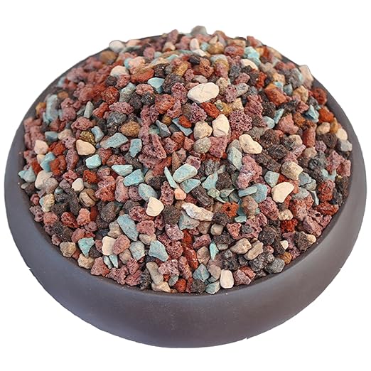 18 Pounds Mix Horticultural Lava Rocks, 5-8 mm Lava Rocks for Plants, Bonsai Rocks Horticultural Grit Soil Cover Gravel for Succulents and Hydroponics, Fairy Gardening, Top Dressing, Plant Drainage