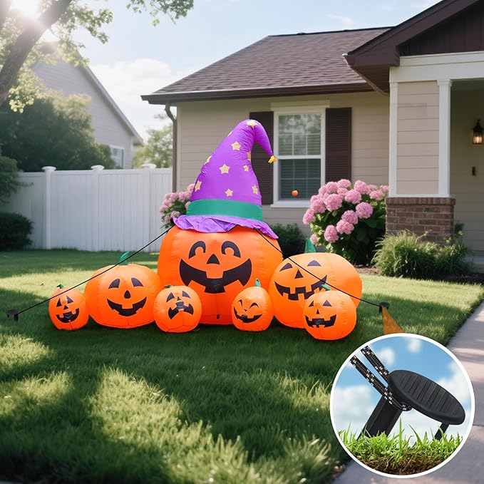 18 Pcs Plastic Inflatable Stakes Ground 5.7'' Plastic Garden Stakes for Inflatables, Blow Up, Tent