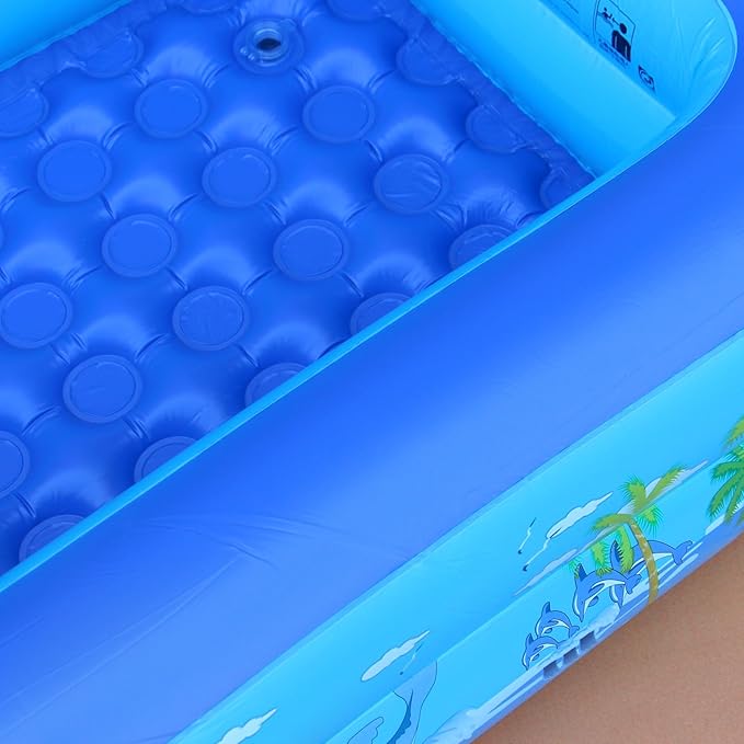 BaiaoInflatable Kiddie Swimming Pool for Adults and Kids, Blow Up Pool for Backyard, Garden, Indoor, or Summer Outdoor Play Water Happy Time