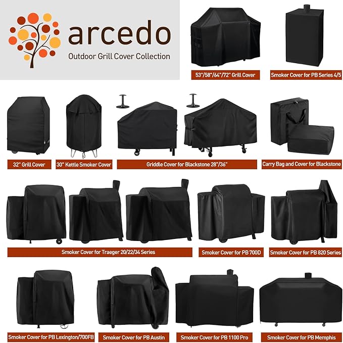 Arcedo Griddle Cover Compatible with Blackstone 36 Inch ProSeries, 70 inch Grill Shield for Cooking Station with Hood, Weather Resistant Outdoor Heavy Duty Waterproof Flat Top Gas Grill Cover, Black