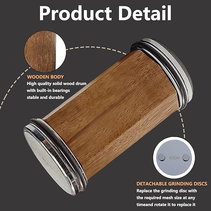 Rolling Knife Sharpener, Rolling Sharpener Kit for Kitchen and Chef's Knives with Industry Diamond&Corundum Stones for Sharp Edges, 5 Magnetic Angle Offer 12/15/18/20/22°