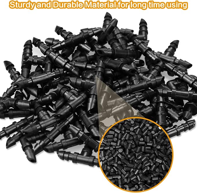 Gardrip Drip Irrigation End Plugs:1/4" Drip Line Goof Plugs Irrigation End Cap for 1/4 Inch Drip Hose Line Garden Watering System