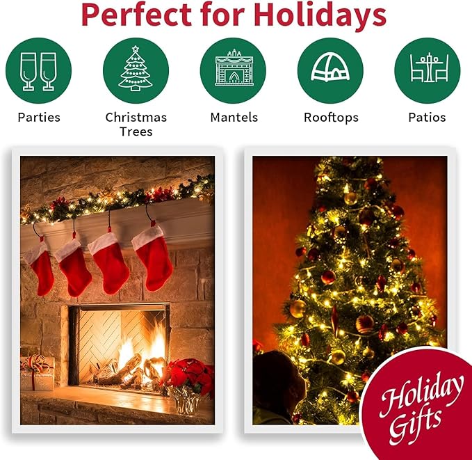 66ft Christmas Decorative Mini Lights,200 LED Transparent Wire Fairy Starry String Lights Plug in, 11 Lighting Modes, for Indoor Outdoor Xmas Tree Wedding Party Decoration (Warm White)