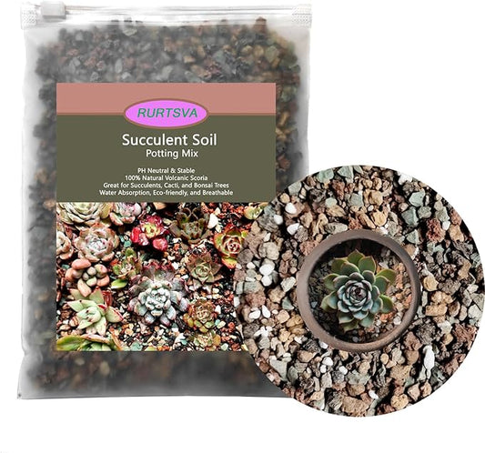 Mix Horticulturall 3lbs Lava Rocks Mixed Potting Soil for Plants Bonsai Succulents and Cacti Soil Decoration Gravel Volcanic Pumice Stones for Terrarium, Top Dressing, Fairy Gardening