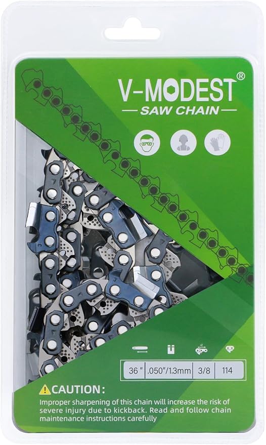 1 Pack 36 in Professional Chainsaw Chain 114 Drive Link 3/8" Pitch .050" Gauge, 57 Teeth for 36" Bar Saw Chain for STIHL 039 MS-390 MS-440 MS-460 MS-650, MS-660, Replace 72LGX114G 33RSC-114