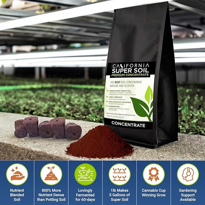 The Bud Grower | Premium 100% Organic Super Soil Concentrate | 2.5 lbs of Premium Soil Concentrate & Rapid Rooters | All-in-One Soil Amendment
