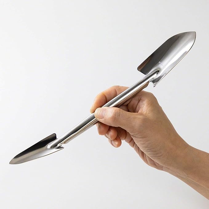 Wazakura Stainless Steel Soil Potting Set with 3PCS Soil Sieve Set and Soil Scoop, 3 Interchangeable Sieve Mesh Filter Sizes, Bonsai Gardening Tool Kit - Sieve + Scoop