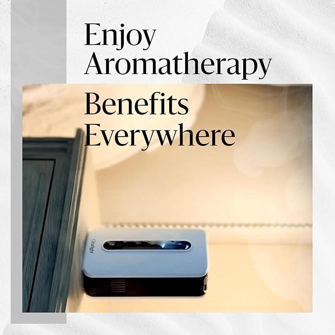 Clearlight Infrared Saunas Battery Operated Essential Oil Diffuser with Battery - Ultrasonic Aromatherapy Device with 4-Hour Continuous Use - Portable & Customizable Ambiance - Lightweight