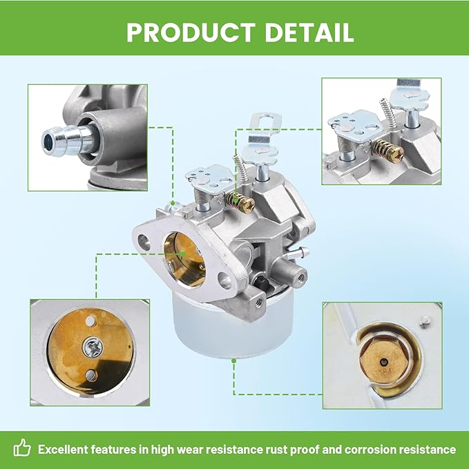 640052 640058A Carburetor for Tecumseh HMSK80 HMSK90 8HP 9HP 10HP LH318SA LH358SA Snowblower Replace Tecumseh 640349 640054 640058