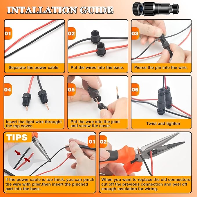 Low Voltage Landscape Lights Color Changing RGB LED Landscape Lighting with Connectors Outdoor Waterproof Spotlight Remote Control for Garden Pathway Christmas Decorative Light(5W DC12V )