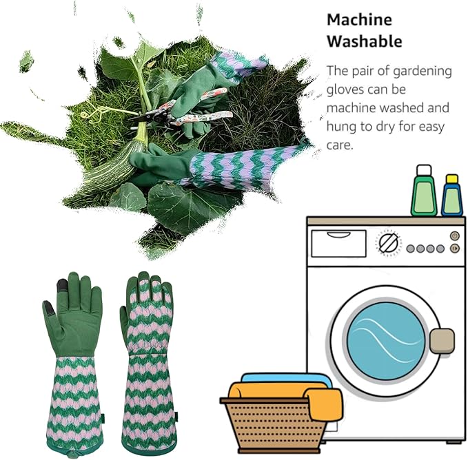 Gardening Gloves for Women and Men, Thorn Proof&Puncture Resistance Garden Gloves,Gauntlet Gloves,Gifts