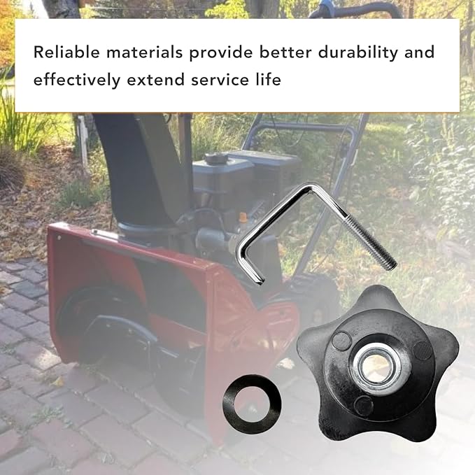 Fit for Toro Snow Blower Handle Knob and Lock Bolt Screw Kit for 21" Fold Snow Blowers/Lawn Mowers Replace 114-3779 & Handle Knob 136-7130 Bolt & 107-3844 Washer