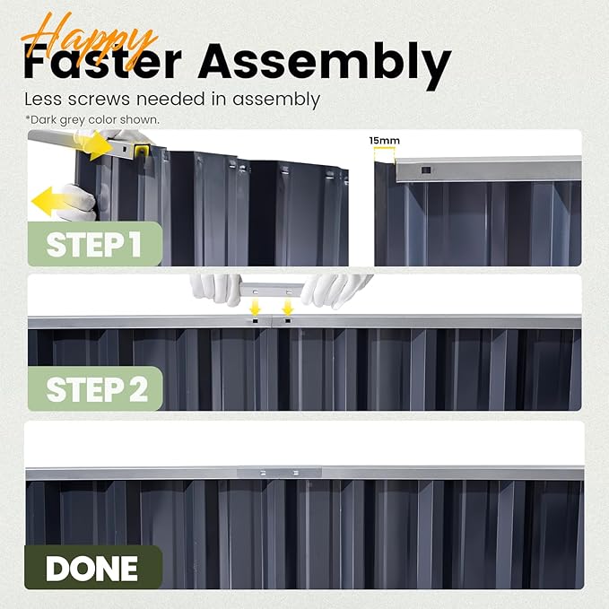 KING BIRD Raised Garden Bed 68" x 36" x 24" Heightened Galvanized Steel Metal Planter Box Outdoor for Deep-Rooted Vegetables, Flowers, Large Raised Bed Kit (Dark Grey)