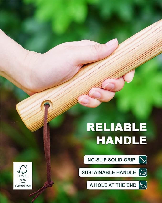 Pick Axe Mattock Small Pickaxe Garden Tool Cutter Mattock Planting Hoe 15 inch 0.9 lb for Digging Loosening Trenching Tilling Leveling Cutting Gardening Hand Cultivator Weeding Hoe with Short Wood