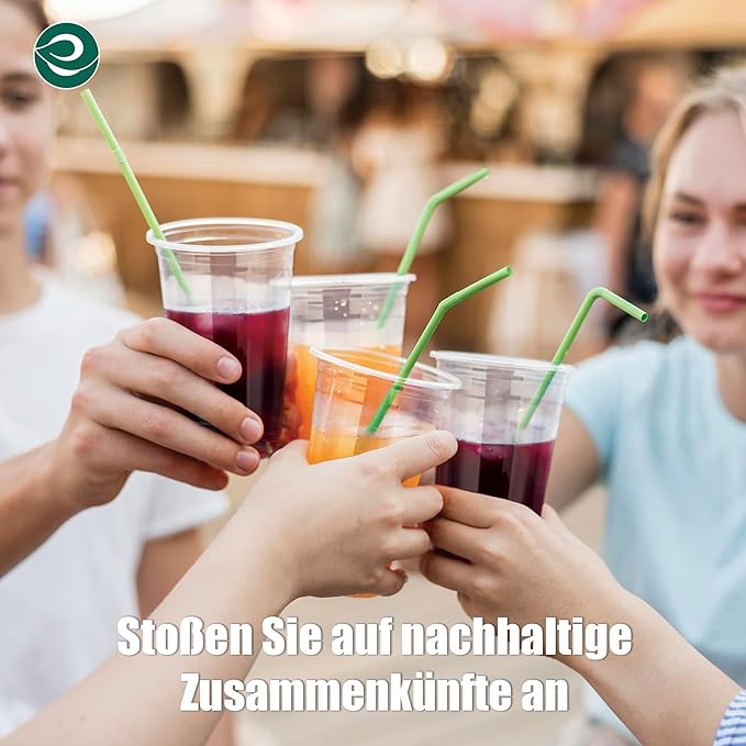 ECO SOUL 100% Clear Compostable Party Cups | (500 Count, 12 oz) | Disposable | Biodegradable | Plant Based Eco-friendly Alternative to Paper & Plastic Cups | For Weddings & Gatherings