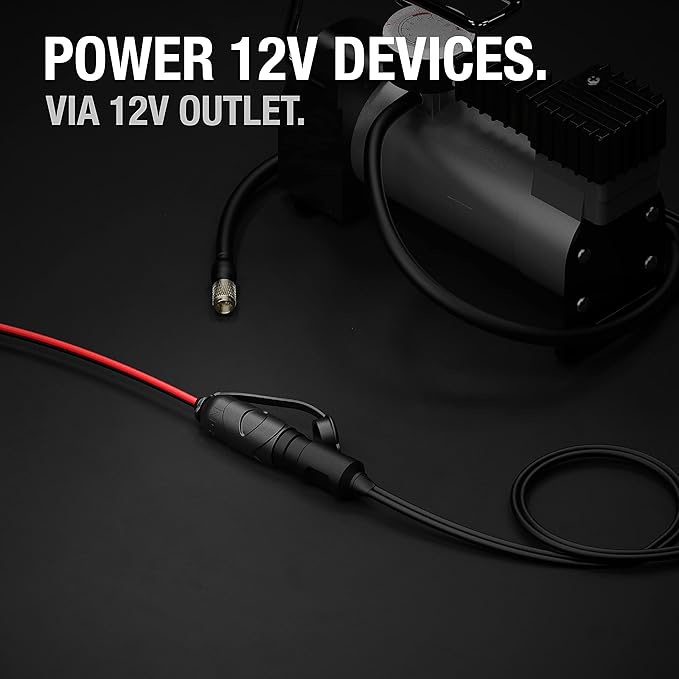 Cobra POWER 500W Power Inverter, Portable – 500-Watt Car Charger, 2 Grounded AC Outlets & NOCO GC019 15A 14AWG 12V Adapter, Heavy-Duty Cigarette Lighter Plug, and Male to Female Socket