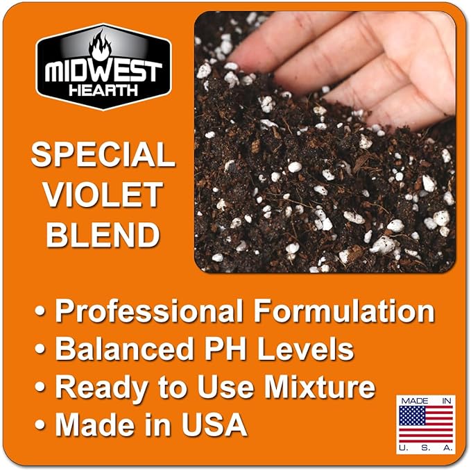 African Violet Natural Potting Soil Mix (Made in USA) (4 Dry Quarts)