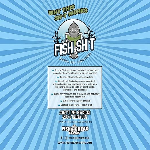 Fish Head Farms Organic Soil Conditioner for Yield and Flavor Enhancement. Improves Fertilizer Efficiency. Useful in Both Garden Soil and Hydroponics Applications - 500 Milliliter with 80 Milliliter