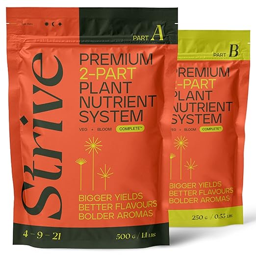Strive Fertilizer Starter Kit Combo - Veg + Bloom General Hydroponic Nutrients - Indoor, Outdoor and Soil Growing Plant Food - Booster for Vegetables, Succulents, Flowers