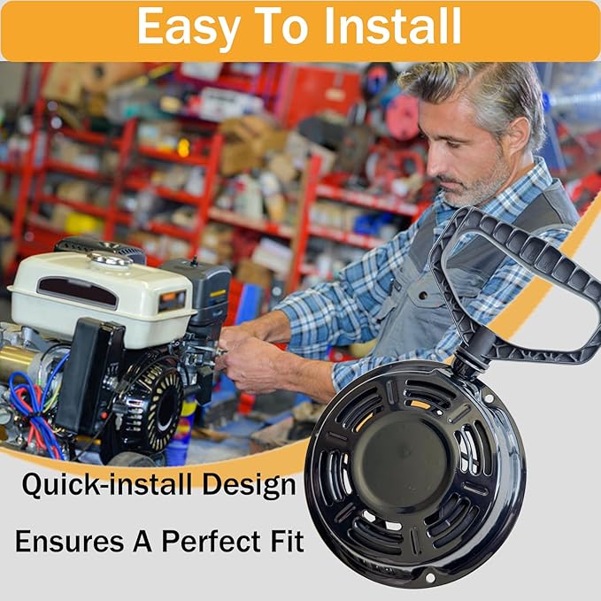 PlumPine 951-14151 Pull Start Assembly for MTD Troy Bilt Craftsman Yard Machine Cub Cadet Husky Bolens Yard-Man 208cc Engine Snow Blower Tiller Recoil Starter Pull Cord Replacement