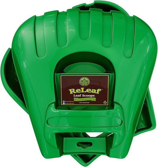 ReLeaf Leaf Scoops: Ergonomic, Large Hand Held Rakes for Fast Leaf & Lawn Grass Removal
