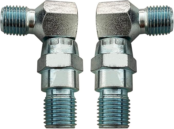 2 PCS 90 Degree Hydraulic Hose Swivel Elbows for Meyer Snow Plow Snowplow Blade 21855