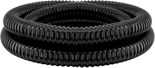 1" Dia. Corrugated Pond Tubing 1-Inch ID, 3.9 FT Length, Black PVC Kinkproof Strong Flex Tubing