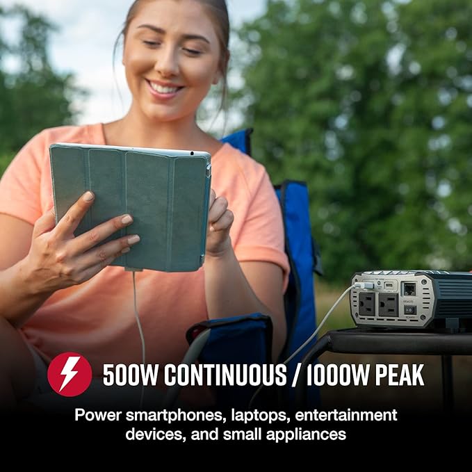 Cobra CPIALCDG1 Remote Controller and Cobra POWER 500W Power Inverter Bundle