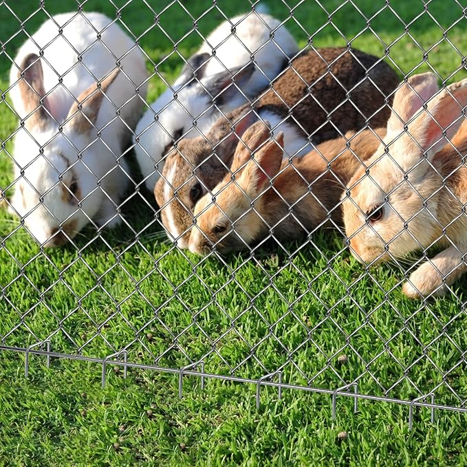 Landscape Staples 6 inch 100 Pack Galvanized Garden Stakes,12 Gauge Heavy Duty Garden Pins for Fences, Lawns, Weed Barriers and Landscape Fabrics, Irrigation Hose,Yard Lawn, Landscape Fabric.