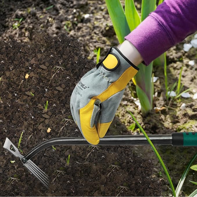 Weed Puller Tool, Time-Saving Garden Tools, Upgraded Hadfield Steel Weeding Tool Multifunctional Weeder, Dandelion Weed Puller Tool Gardening Tools for Yard, 11 Teeth